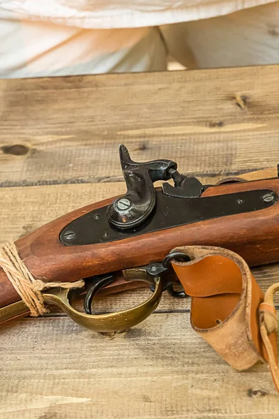 Ancienne Arme Guerre Russo Turque 1877 1878 Vue Gâchette Capsule — Photo