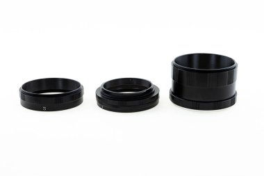 Halkalar makro kamera kapalı çekim izole arkaplan dikey fotoğraf