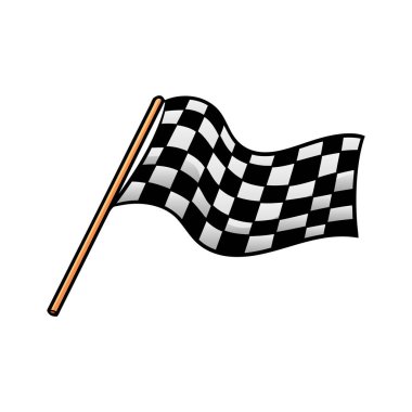 yarış bayrağını illüstrasyon tasarımı