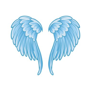Melek kanatları illüstrasyon tasarımı