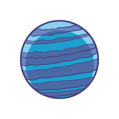 gezegen Neptün illüstrasyon tasarımı