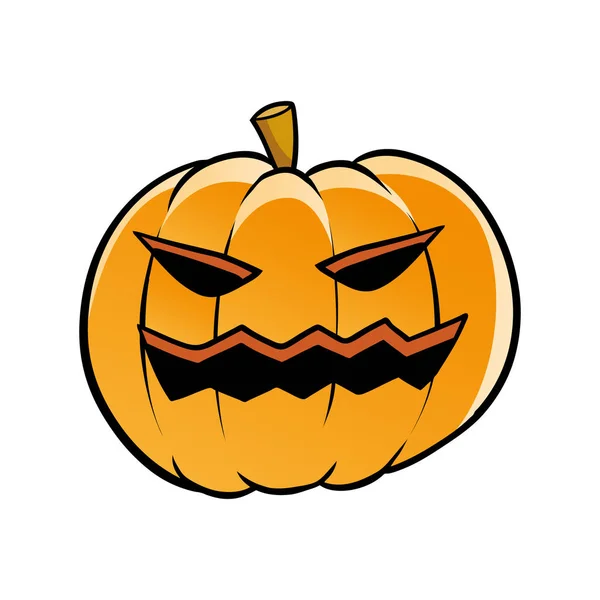 Halloween pumpkin illustration design — Stock Vector