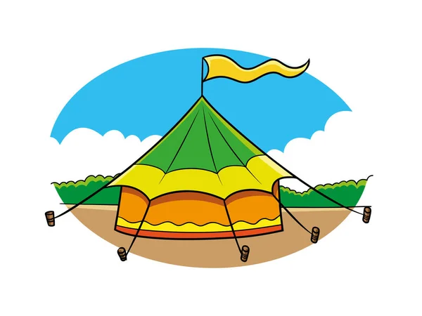 Projekt ilustracja namiot cyrku — Wektor stockowy