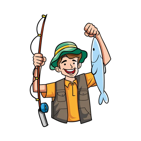 Fisher adam büyük balık var