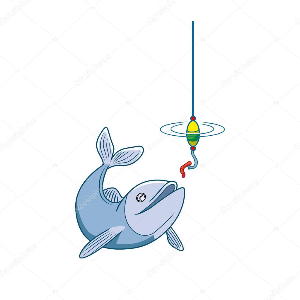 fish bait illustration design