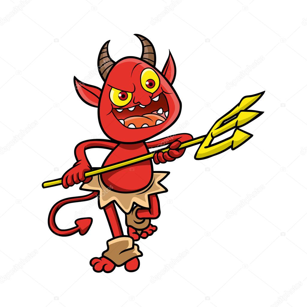 devil character illustration design