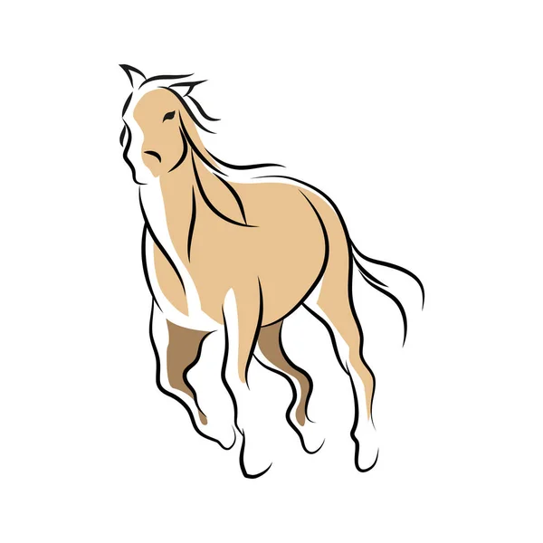 Cheval symbole illustration conception — Image vectorielle