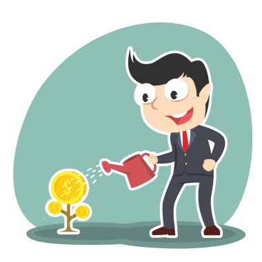 işadamı sulama para ağacı