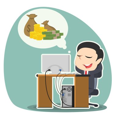 para hakkında düşünme rahatlatıcı işadamı