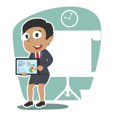 Afrika işkadını sunu tablet