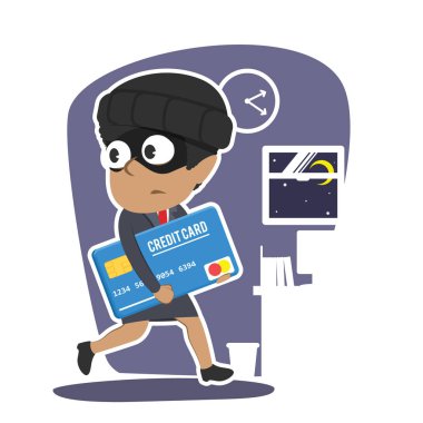 Afrika işkadını çalmak kredi kartı