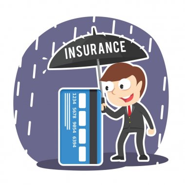 işadamı kredi kartını kaplı