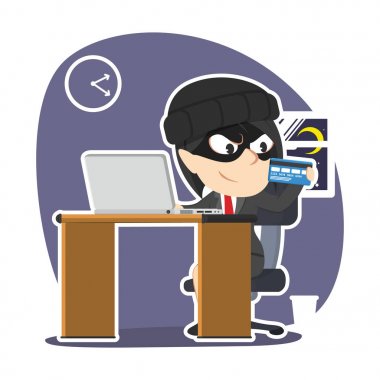 hırsız işkadını dizüstü kullanarak şirket hesabı banka hacking