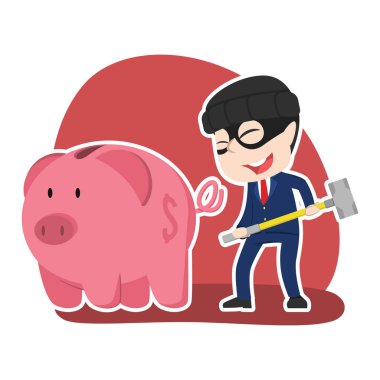 Asya hırsız iş adamı istiyorum kumbara kırmak için