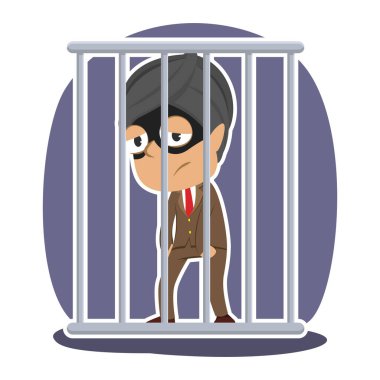 Hint hırsız işadamı bir hapishanede kilitli