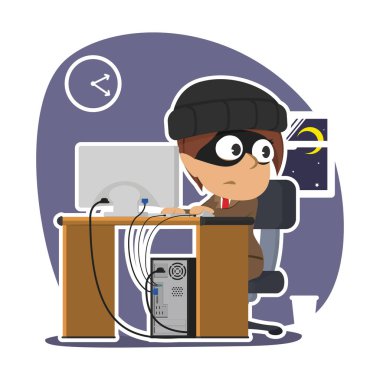 Hint hırsız işkadını bilgisayardan veri çalmak