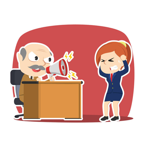 На деловую женщину накричал ее босс
