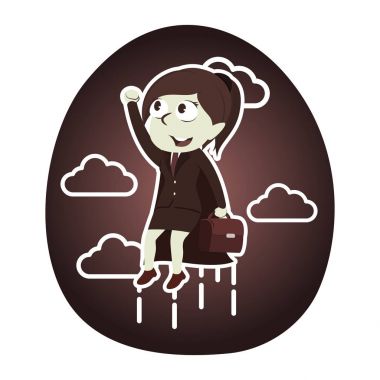 retro tarzı süper işkadını kadar uçan