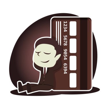 retro tarzı işadamı kredi kartı rahatlatıcı