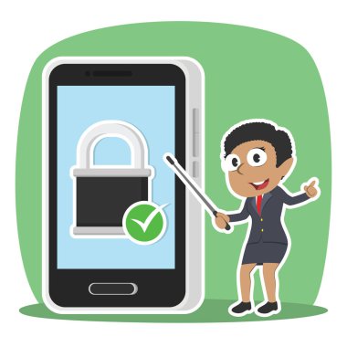 Afrika işkadını sunan güvenli smartphone