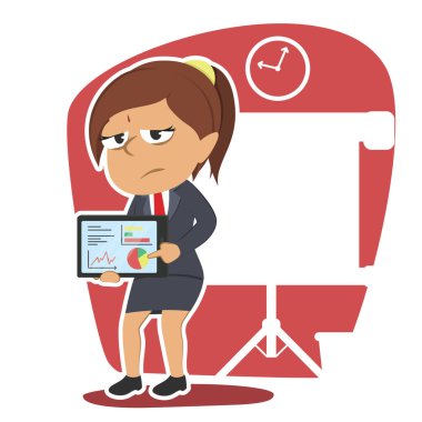 kötü sonuç sunu tablet ile Hint iş kadını