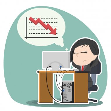 Asya işkadını düşünme endişeli hakkında grafik