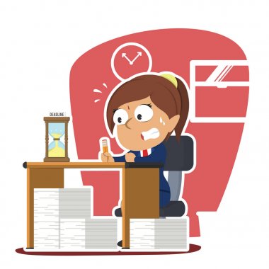 Hint işkadını panik görev ve son tarih ile çok