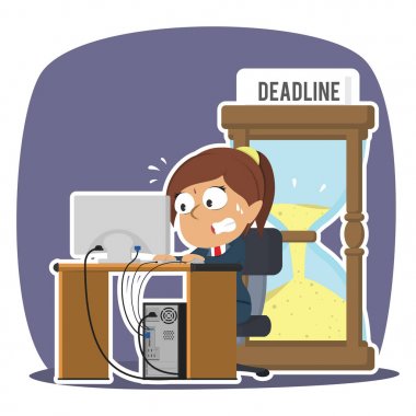 Hint işkadını panik son kum saati ile çalışma