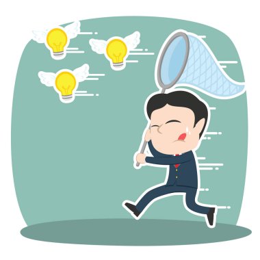 Asya işadamı uçan fikirler yakalamaya çalışıyor