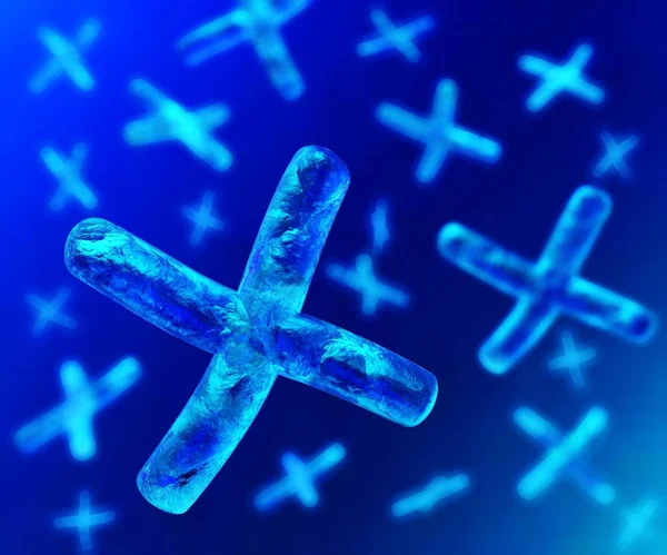 Kromosom Mot Bakgrund Dna Kromosomer Och Dna Konvertering — Stockfoto