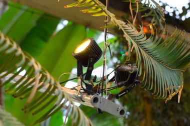 sera içinde renkli ışıklar