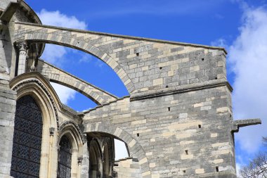 Gotik ortaçağ mimarisi Katedrali, Reims Fransa