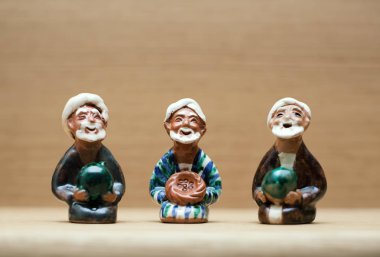 Three wise men clay figures clipart