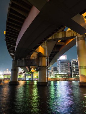 Kavşağı'nda Japonya gece görünümü
