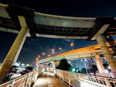 Kavşağı'nda Japonya gece görünümü