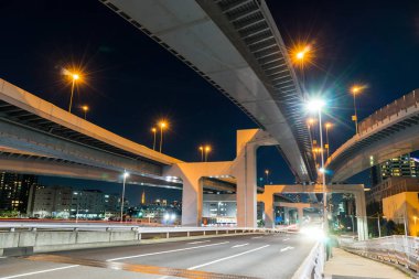 Kavşağı'nda Japonya gece görünümü