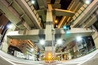 Kavşağı'nda Japonya gece görünümü