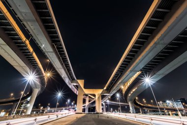 Kavşağı'nda Japonya gece görünümü