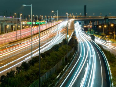 Kavşağı'nda Japonya gece görünümü