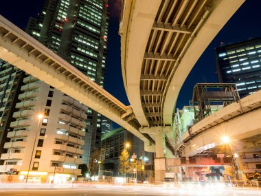 Kavşağı'nda Japonya gece görünümü