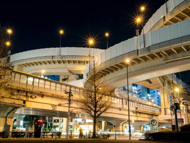 Kavşağı'nda Japonya gece görünümü