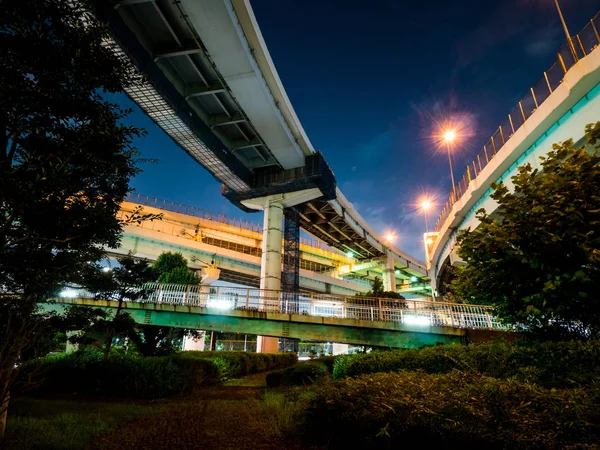 Junction en Japón Vista nocturna — Foto de Stock