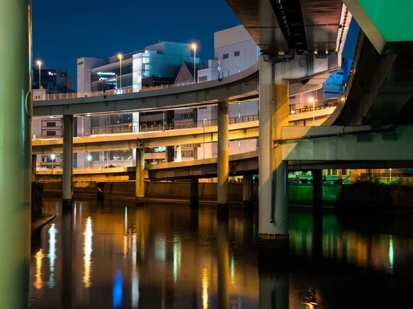 日本夜景のジャンクション — ストック写真