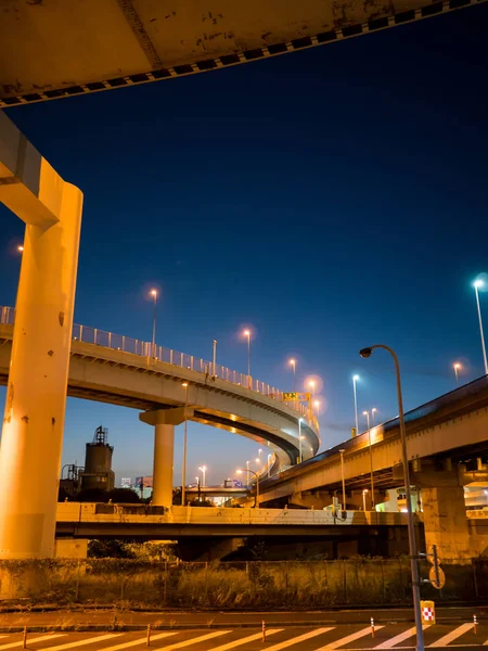 日本夜景のジャンクション — ストック写真