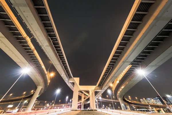 Διασταύρωση στην Ιαπωνία Night view — Φωτογραφία Αρχείου