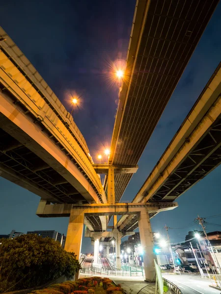 日本夜景的交界处 — 图库照片