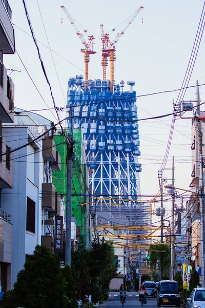 東京スカイツリー建設風景 — ストック写真