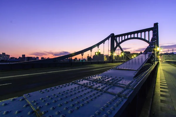 Noite de ponte no Japão — Fotografia de Stock