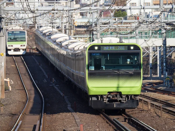 Σιδηροδρόμων στο Τόκιο της Ιαπωνίας — Φωτογραφία Αρχείου