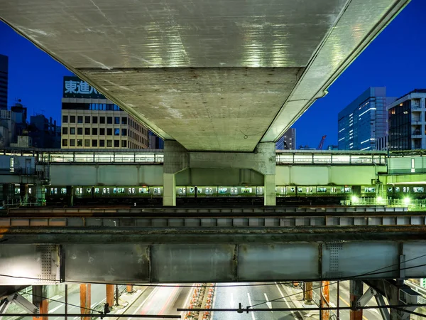 东京涩谷重建夜景 — 图库照片